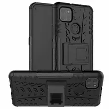 Funda protectora de doble capa para Moto G9 Power, carcasa híbrida resistente a los golpes y resistente con soporte y Protector de pantalla
