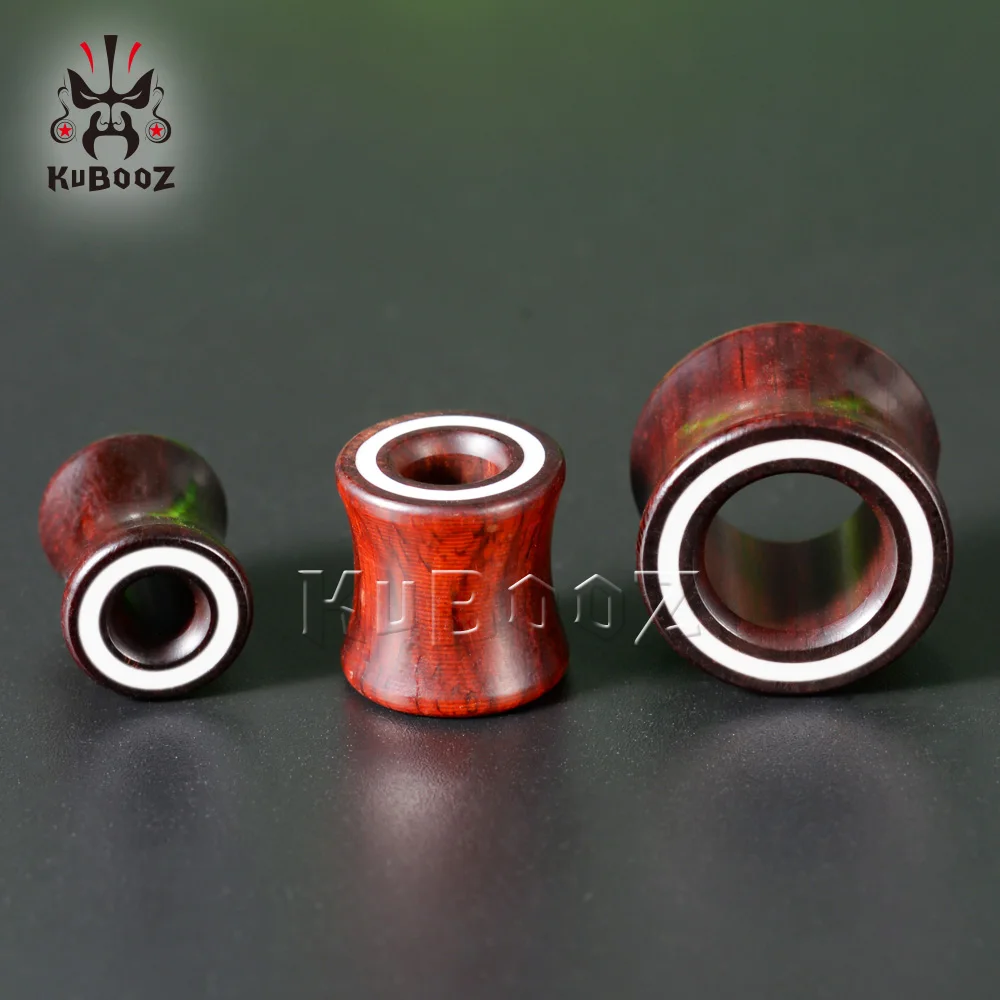 KUBOOZ Wood Ear Piercing Plugs Gauges Expanders Fashion Body Jewelry Earring Tunnels Stretchers 2PCS piercing jewelry,body piercing earrings,ear piercing jewelry,body piercing jewelry,body jewelry