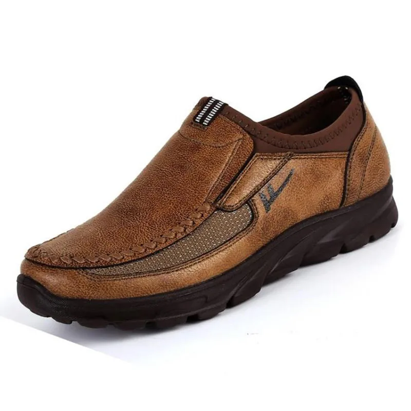 

2019 Hot Men Comfortable Non-Slip Hiking Shoes First Layer Cowhide Leather Sneakers Men Breathable Hiking Boots Big Size 38-50