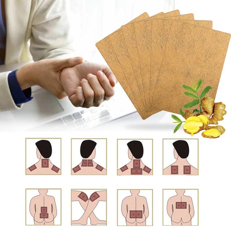 6pcs Sumifun Ginger Tenosynovitis Patch Arthritis Plaster Hand Wrist Thumb Finger Tendon Sheath Pain Therapy Orthopedics Patch pain relief patch