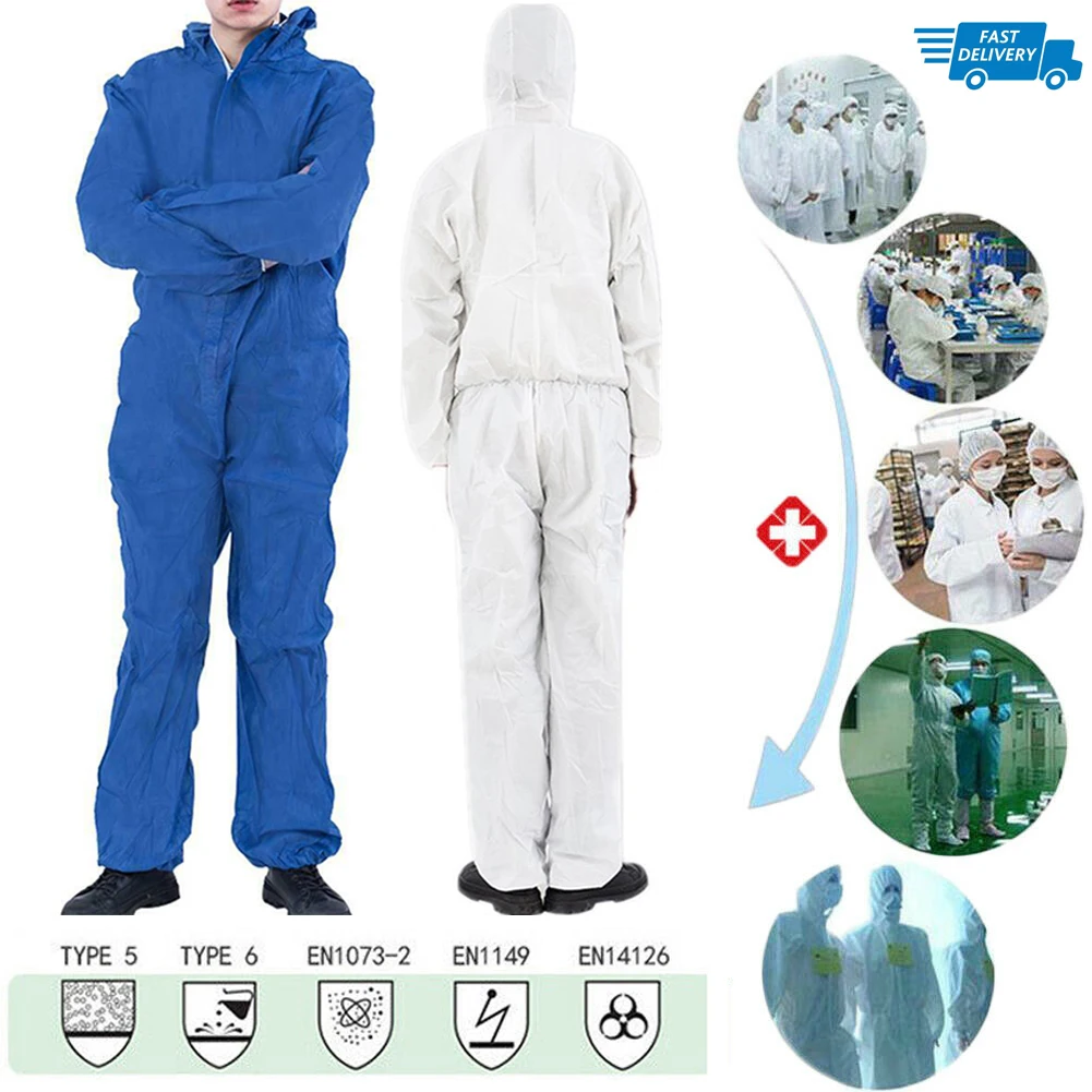 

Anti-Virus Reusable Coverall Hazmat Suit Protection Disposable Protective Clothing Anti bacterial Work Medical Isolation Suit