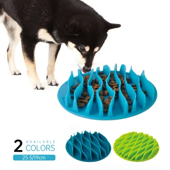 

Pet Dog Cat Food Slow Feeder Jungle Design Puppy Non-slip Healthy Eating Maze Bowl Pet Feeding Supplies