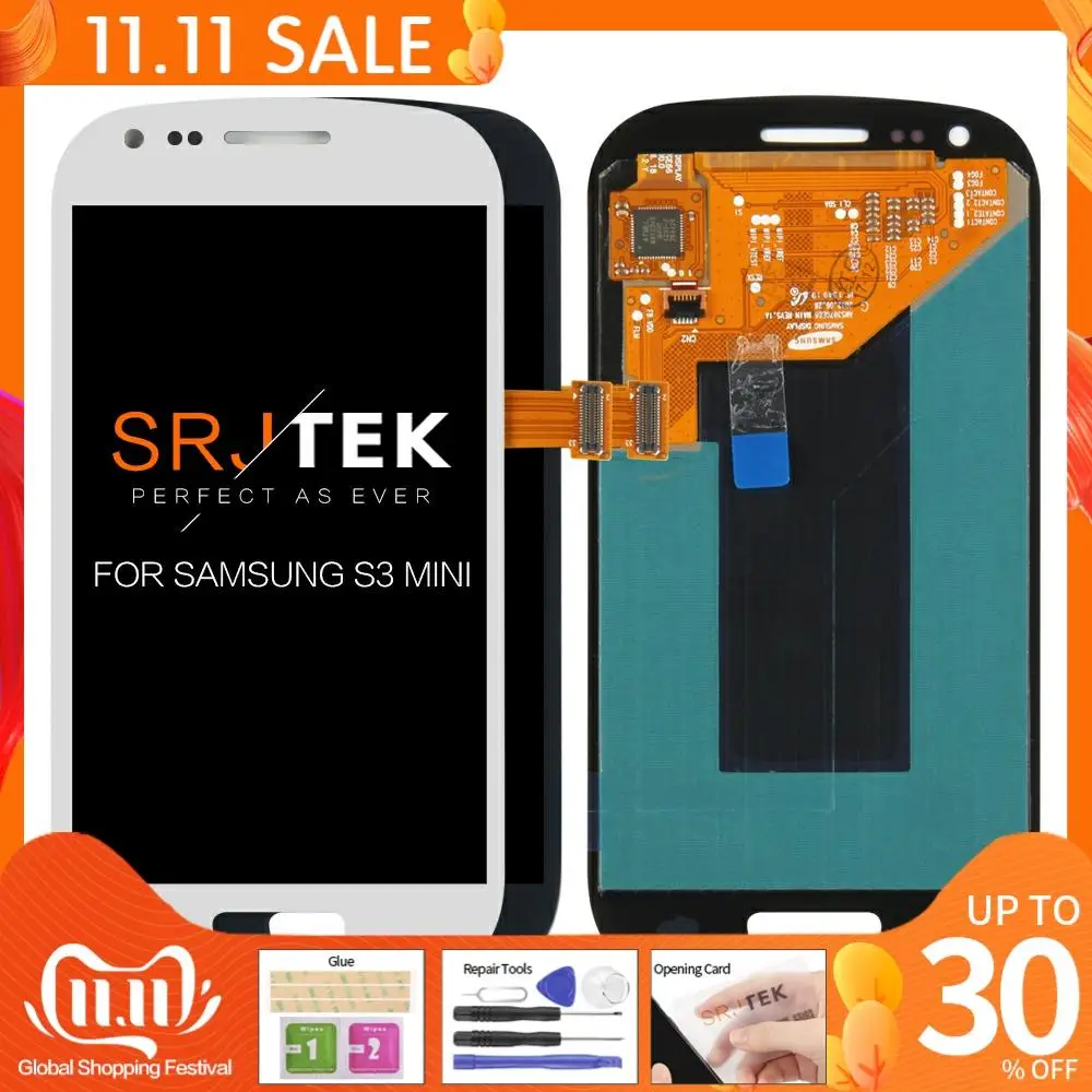 100% Протестировано 4 &quotдля Samsung Galaxy S3 Mini i8190 LCD DisplayScreen стеклянная панель сенсорный