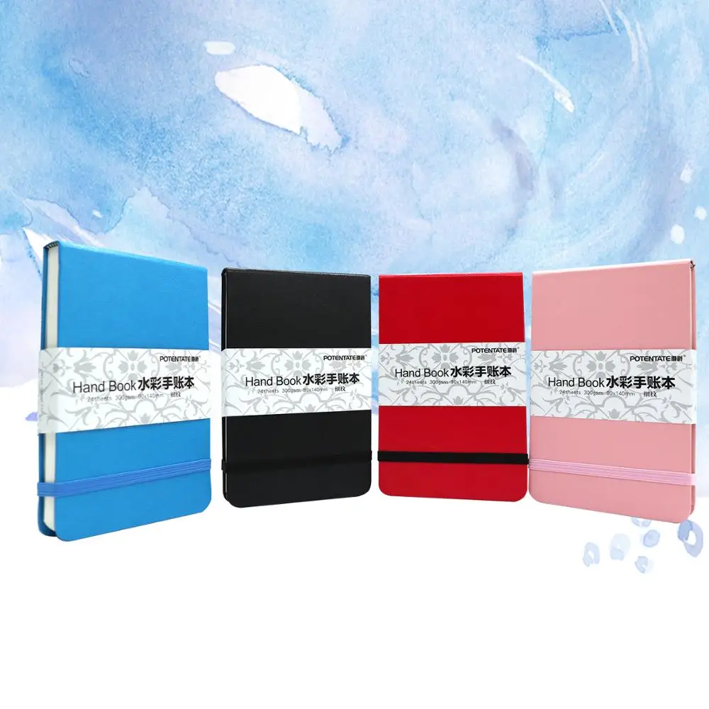 

POTENTATE A6 300gsm 24Sheet Travelers Notebook for Watercolor Hand-Painting Notebooks Paper Stationery Supplies