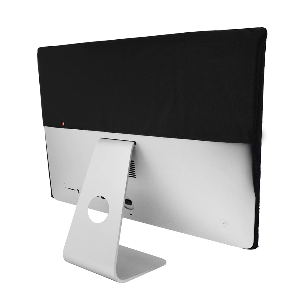 24 Inch New PU Leather Cover for iMac Computer Monitor Polyester Dust Cover Protector with Inner Soft Lining Back Pocket
