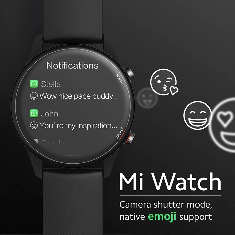 Global Version Xiaomi Mi Watch Blood Oxygen GPS Bluetooth 5.0 Fitness Tracker Heart Rate Monitor 5ATM Waterproof Mi Smart Watch