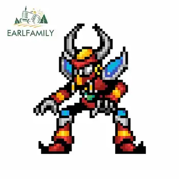 

EARLFAMILY 13cm x 11.3cm for Pixel Monster Creative Car Sticker Anime JDM Accessories Scratch-proof Decal Suitable for VAN RV