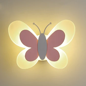

15W 36LED Modern Simple Home Decor Garage Kids Bedroom Eye Protection Night Lamp Butterfly Shape Wall Light Acrylic Lampshade