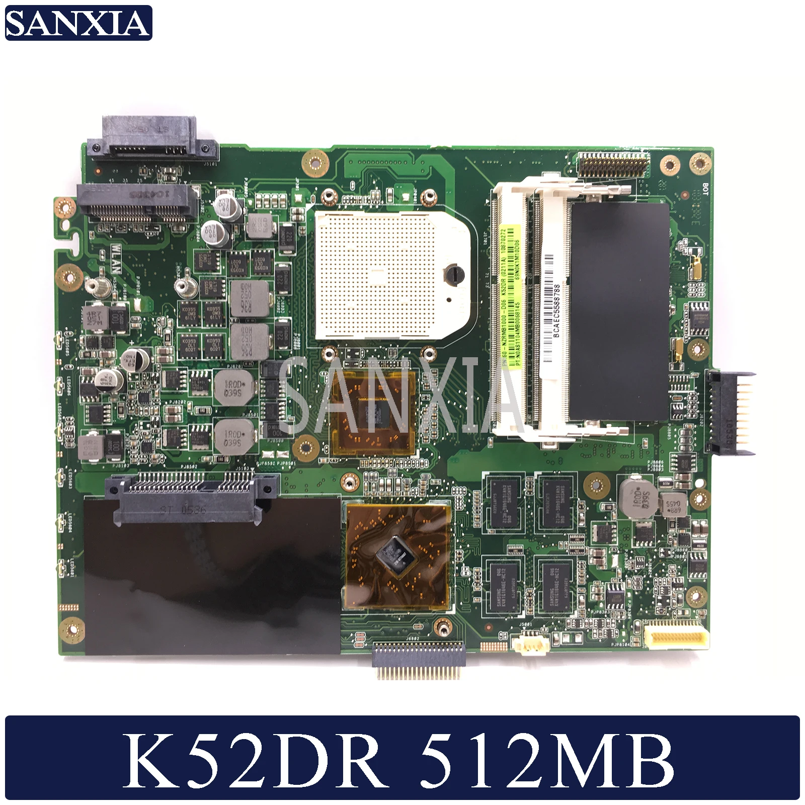Skup KEFU K52DR laptopa płyta główna do asusa K52DR A52DE K52DE A52DR K52D oryginalne płyty głównej płyta główna AMD 512MB karta graficzna
