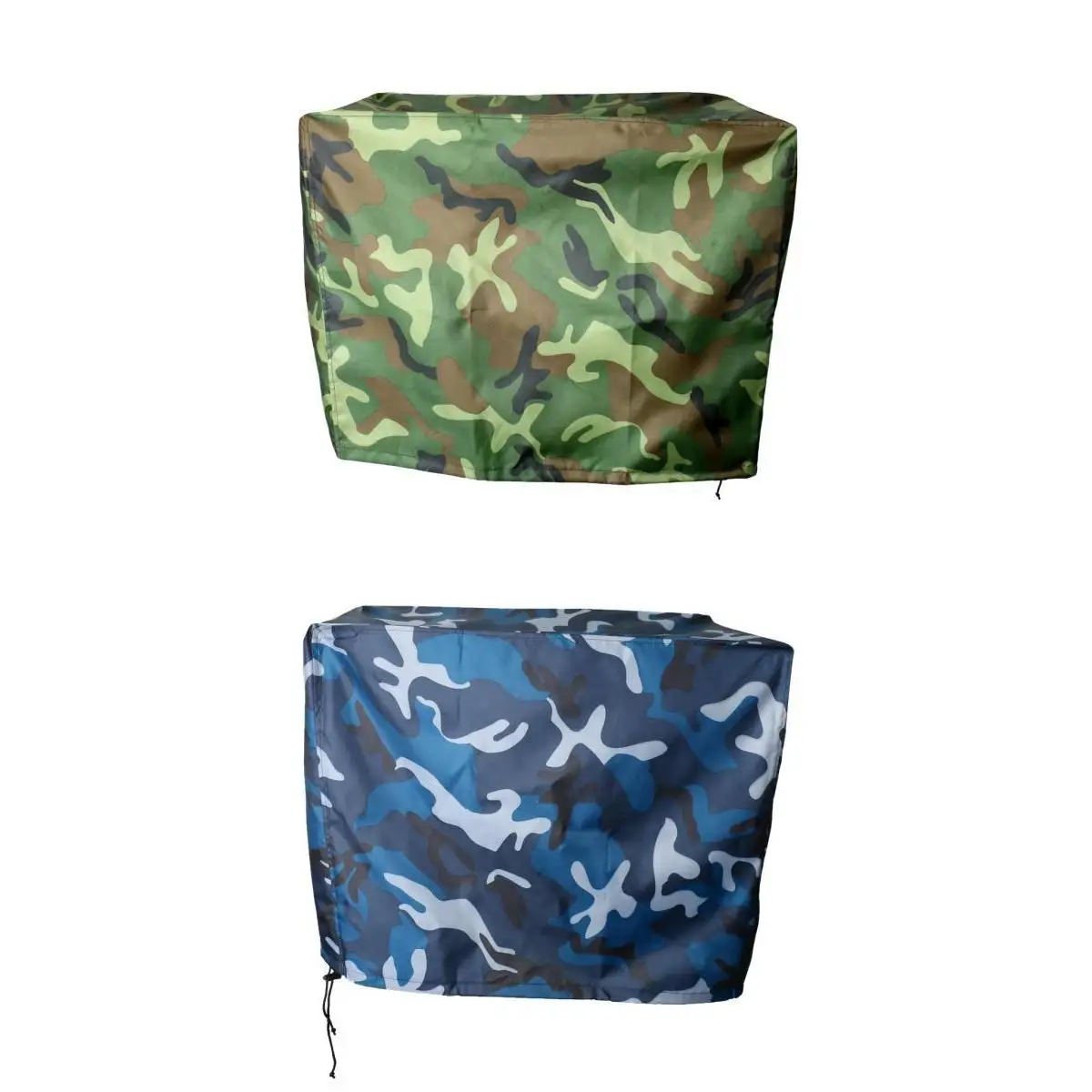 Marine Boat Motor Protector Cover, Set of 2 Oxford Fabric Engine Waterproof/Dust-proof Cover for 2-15 HP Engine