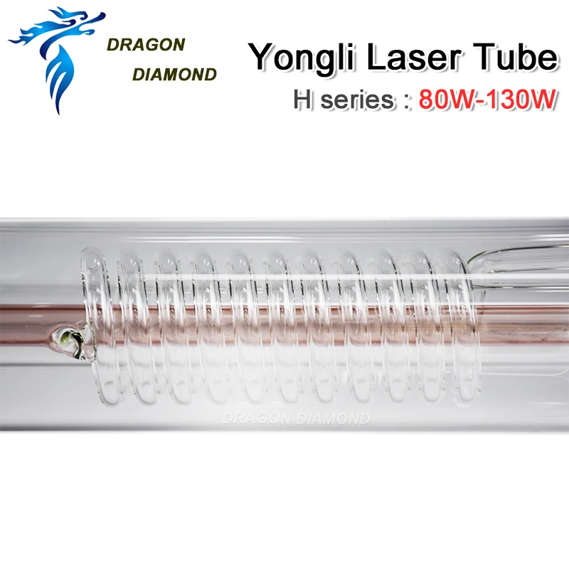 DRAGON DIAMOND Yongli H Серия: 80-130 Вт CO2 лазерная трубка Деревянный чехол коробка упаковка для CO2 лазерная гравировка машина для резки