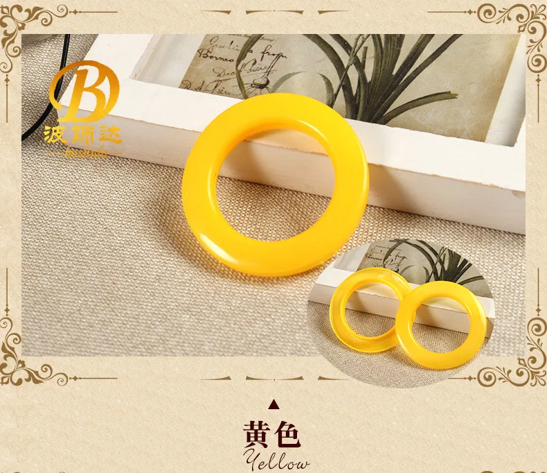 General Ring Plastic Roman Circle Punched Ring Curtain Ring Window Decoration Accessories Wholesale Multi-color Selectable