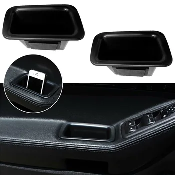 

Parts Storage Box Inner Door Organizer Plastic Black For Ford Explorer 2011-2015 Replacement Auto
