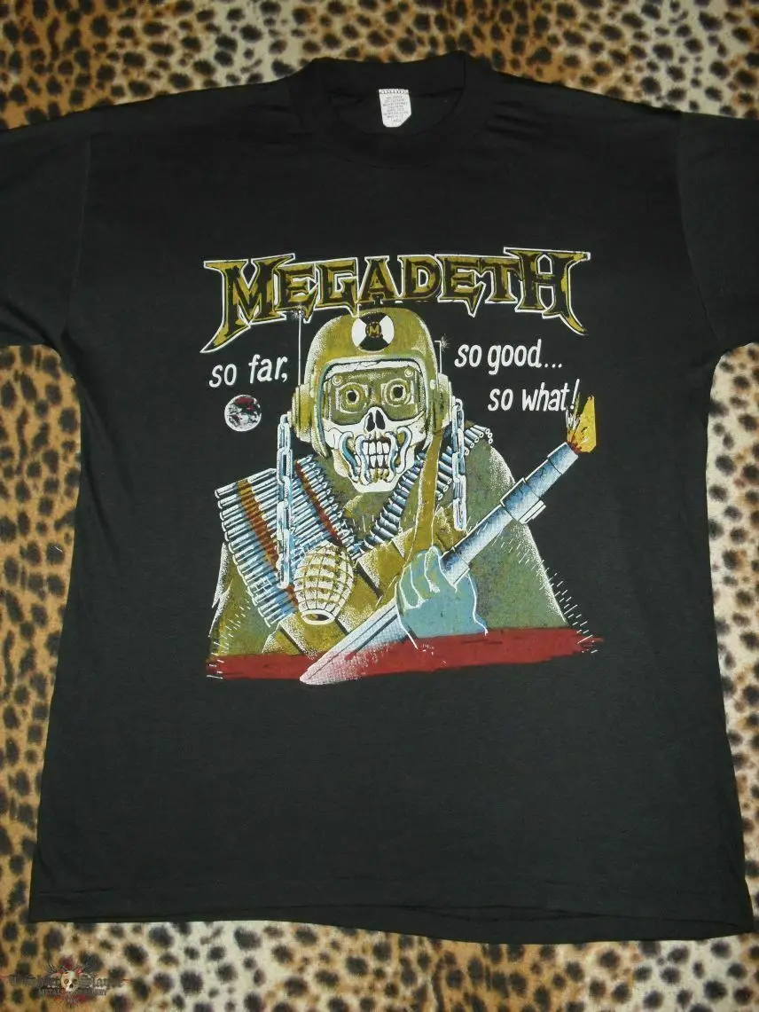 Vintage Megadeth shirt So far So good 