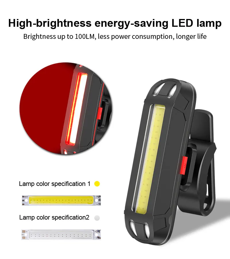 PHMAX Bicycle Flashlight 1500mAh 500 Lumens LED MTB Bike Front Light USB Rechargeable Rainproof Bike Lamp Set Bicycle Headlight