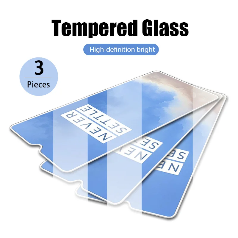 Premium 9H Tempered Glass Screen Protector - 3 Pack Transparent