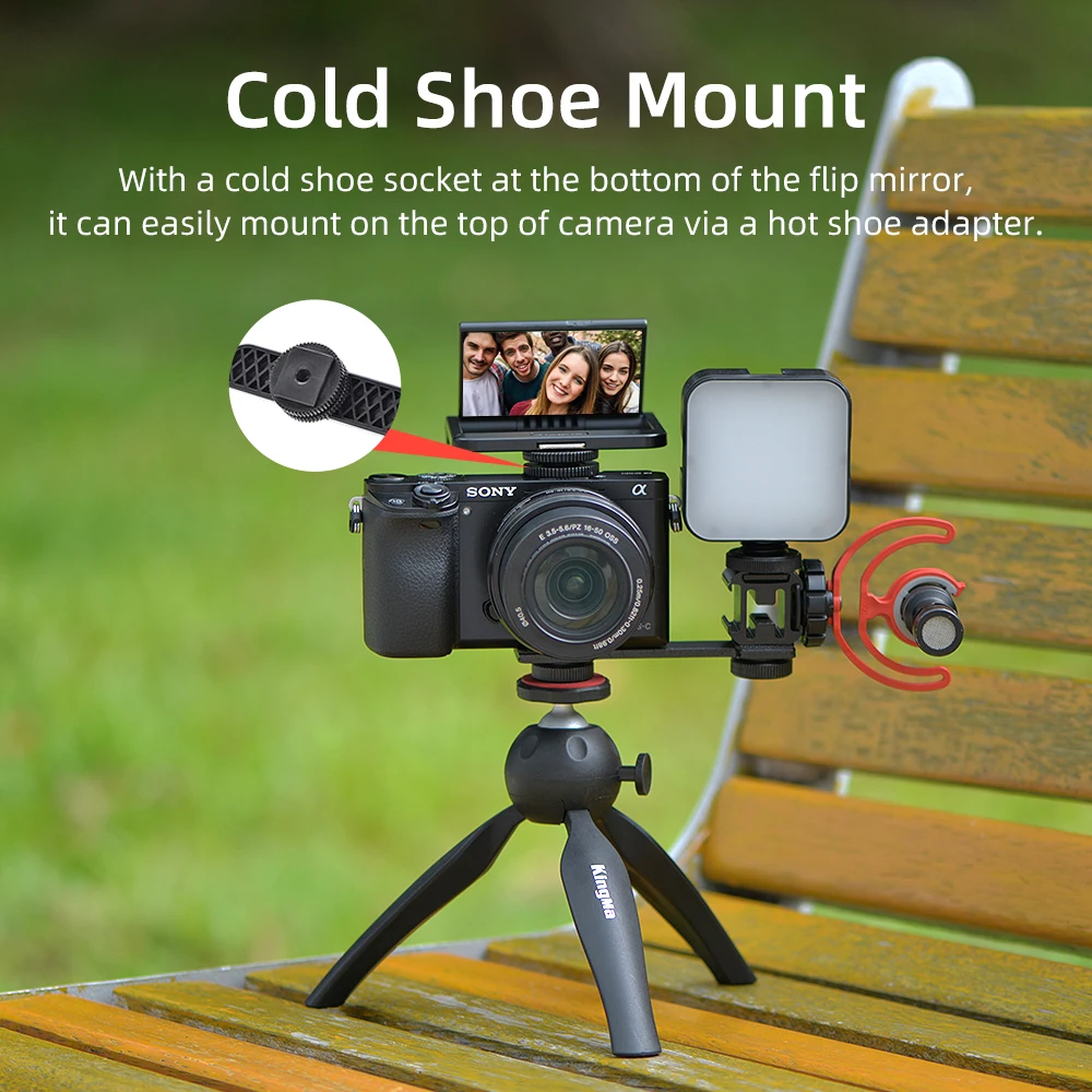 KingMa Camera Accessories Camera Periscope Flip Mirror Screen For DSLR and Mirrorless Selfie Volgging Live Streaming
