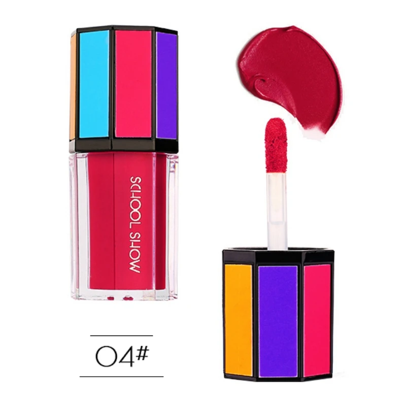 Moisturizing Red Velvet Matte Lip Gloss Waterproof Cherry Red Liquid Lipstick Lip Tint Lasting Lip Gloss Makeup MKXJ - Цвет: 4