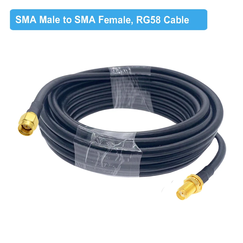 1 Pz RG58 N. Tipo Maschio/femmina A Sma. Spina Maschile Rf. Cavo Coassiale Adattatore Treccia