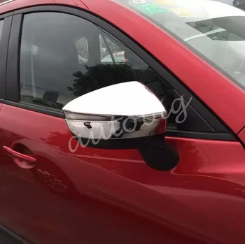 

Chrome Side Mirror Cover FOR Mazda CX-5 2016 CX5 Molding Styling Rear View Exterior ABS Trims