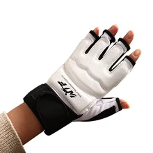 Живая таэквондо рукав для ног защитная одежда для взрослых детей Защитные перчатки пинетки боксерские перчатки половина пальцев длинный пояс Prot