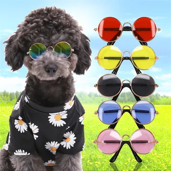 

Fashion Lovely Glasses Dog Pet Products Sunglasses Eye-wear Protection Small Dog Cat Pet Photos Props Accessories