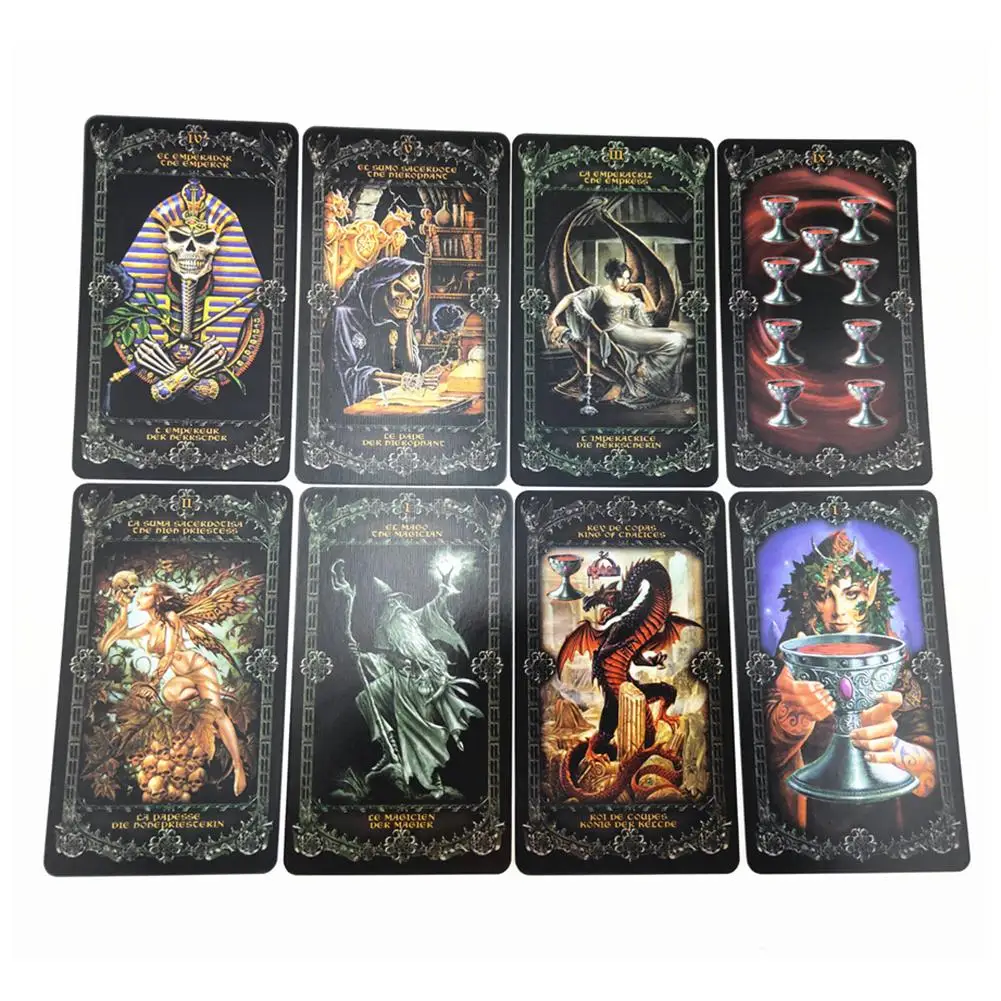 78 шт Kaarten вечерние Таро Kaarten Dek Fantasy Gothic Tarot Kaarten Voor Alchimie 1977 Engeland# N