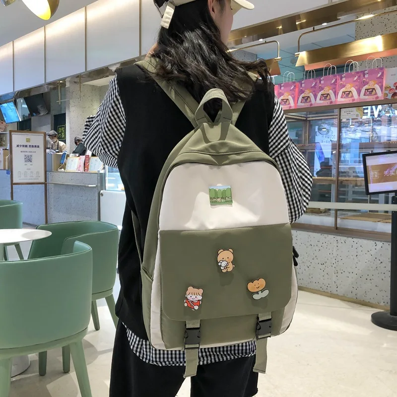 

Schoolbag girl small fresh and versatile high school student campus backpack junior high school student backpack