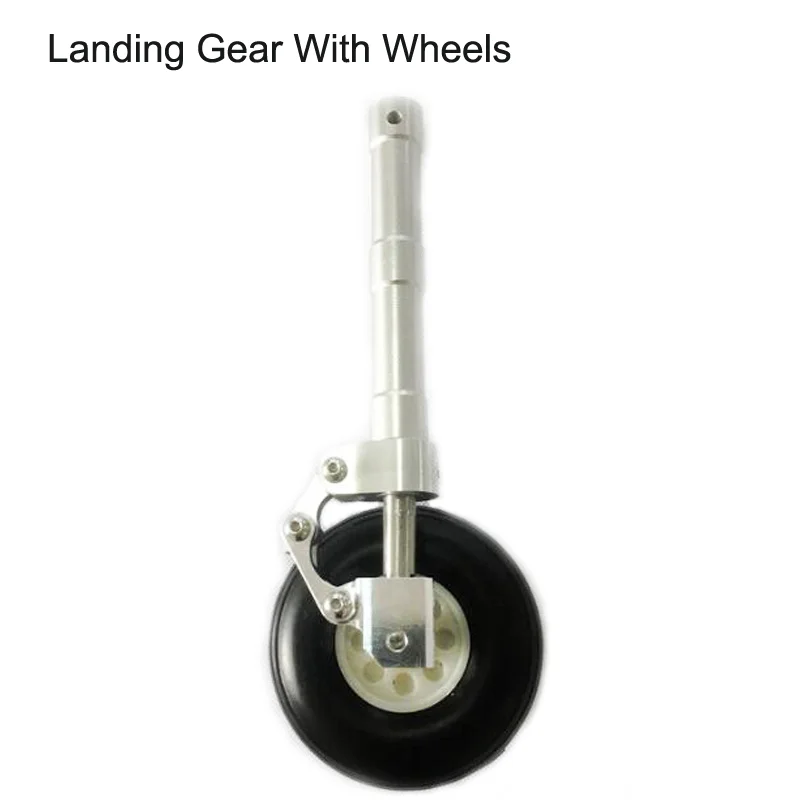 

1PC Landing Gear With Wheels Single Aluminum Alloy Retractable Shock Absorption For Fighter RC Drone Airplane Spare Parts
