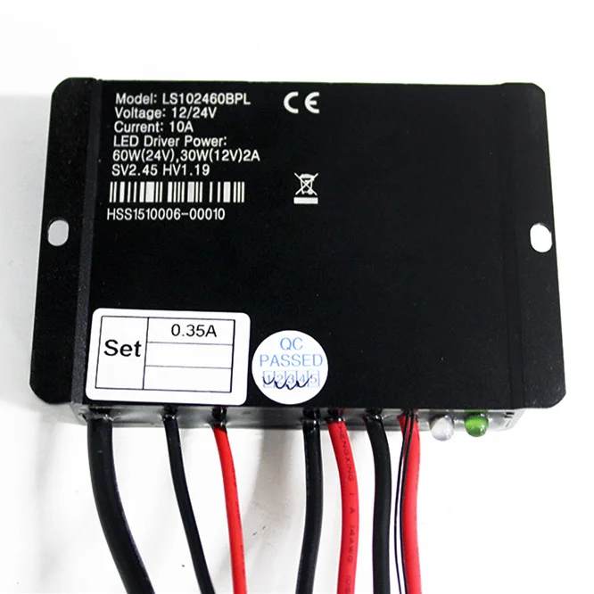 

3 years warranty 10A 12V 24V Solar charger controller timer IP68 Waterproof led driver Automatic identification Solar charge and discharge controller