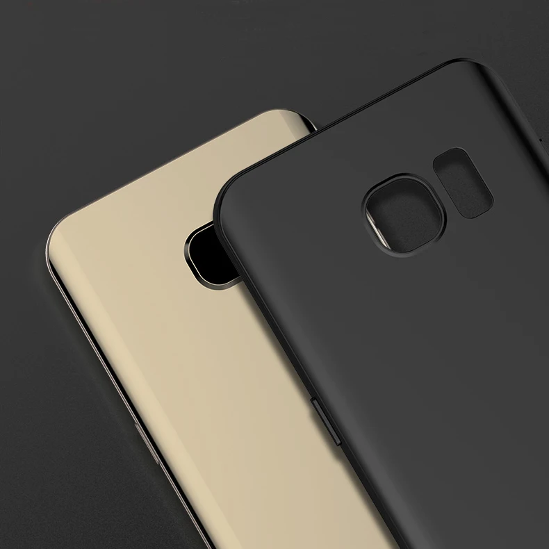 Ультратонкий черный матовый Мягкий Силиконовый ТПУ чехол для Samsung Galaxy J1 J3 J5 J7 A3 A5 A7