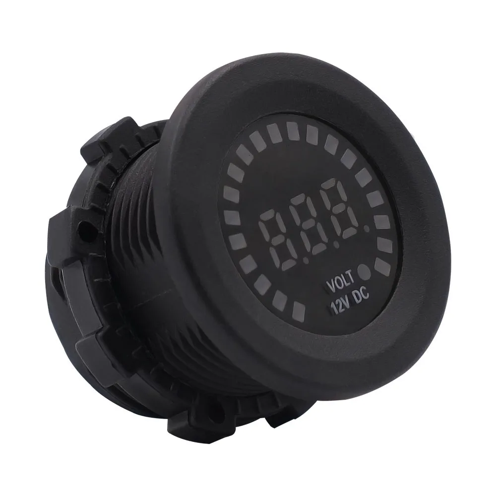 

olor screen 12v Car Digital Voltmeter Panel Volt Meter Waterproof Car Volt Meter Gauge Auto Motorcycle Voltmeter 12V