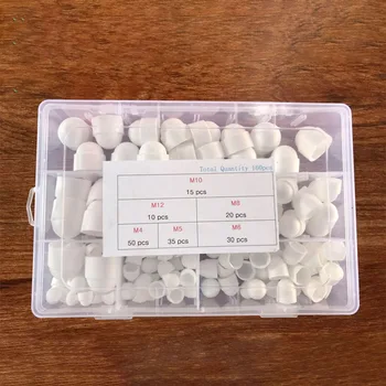 

160pcs Hex Bolt Accessories Assorted Size Solid Dome Nut Cover Repair Tool For Screw With Box Protective Cap Home Improvement