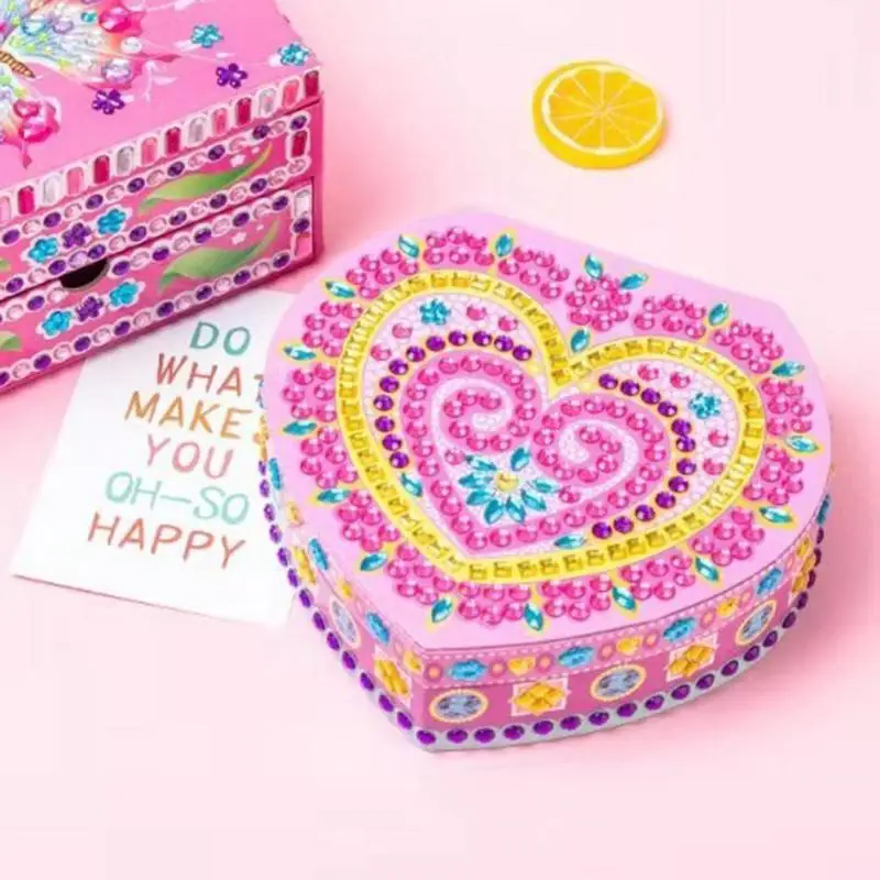 DIY, специальная форма, алмазные коробки для хранения ювелирных изделий, органайзер для макияжа, держатель, инструменты для дизайна ногтей, рождественские подарочные коробки для хранения