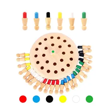 

Wooden Memory Match Stick Chess Children Kids Puzzle Educational Brain Train Toy GXMB