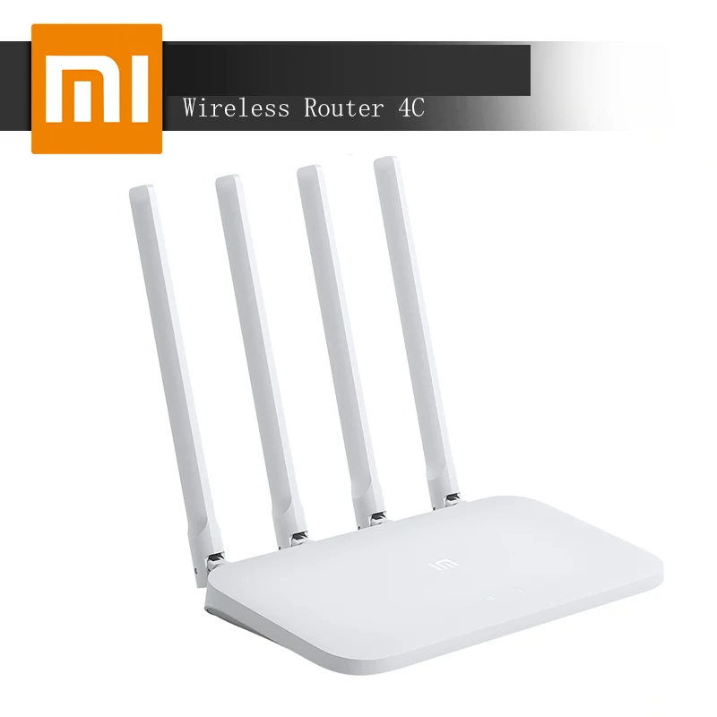 Оригинальный роутер Xiaomi Mi Wi Fi 4C 64 ОЗУ 300 Мб/с 2.4G 802.11 b/g/n 4 антенны беспроводные