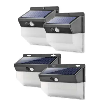 

VKTECH 2Pcs 118/206 LED Solar Light PIR Motion Sensor Wall Lights Outdoor Waterproof Energy Saving Home Garden Street Yard Lamp