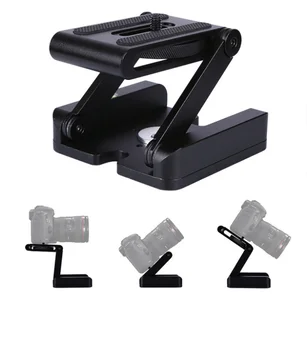 

Aluminum Folding Z Pan Release Plate Stand Holder Tripod Flex Tilt Ball Head