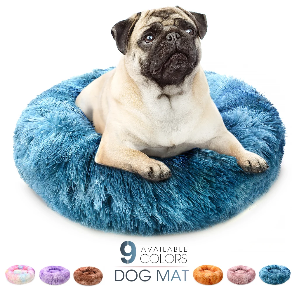 Esterilla supersuave para perro, caseta larga de felpa redonda y lavable, sofá para esterillas de terciopelo para casa de gato, cesta para perro Chihuahua, cama para mascota, nueva