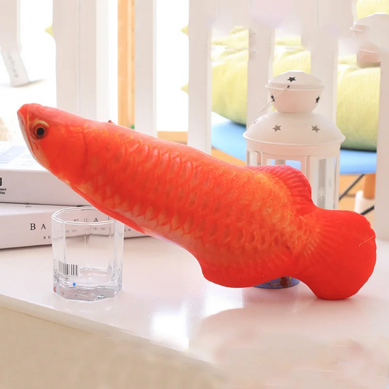 1 шт. 3D Рыба креативный кот котенок жевательная игрушка кукла кошачья мята мягкая