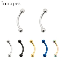 Innopes трендовые кольца для носа из нержавеющей стали золотого цвета, кольца для пупка, колокольчики, кольца для пирсинга, геометрические ювелирные изделия для тела