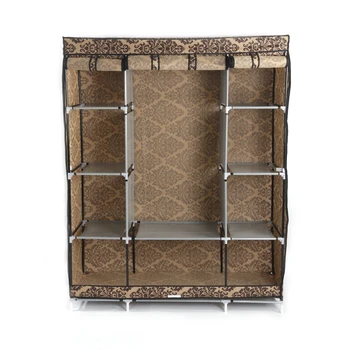 

Non-Woven Fabric Wardrobe 4-Layer 10 Lattices European-style Pattern [US-W]