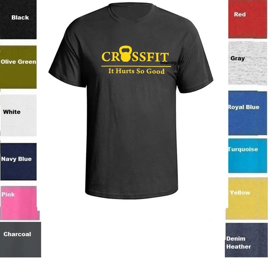 

CROSSFIT Fitness exercise T-Shirt Training Gym Workout Shirt SZ S-5XL