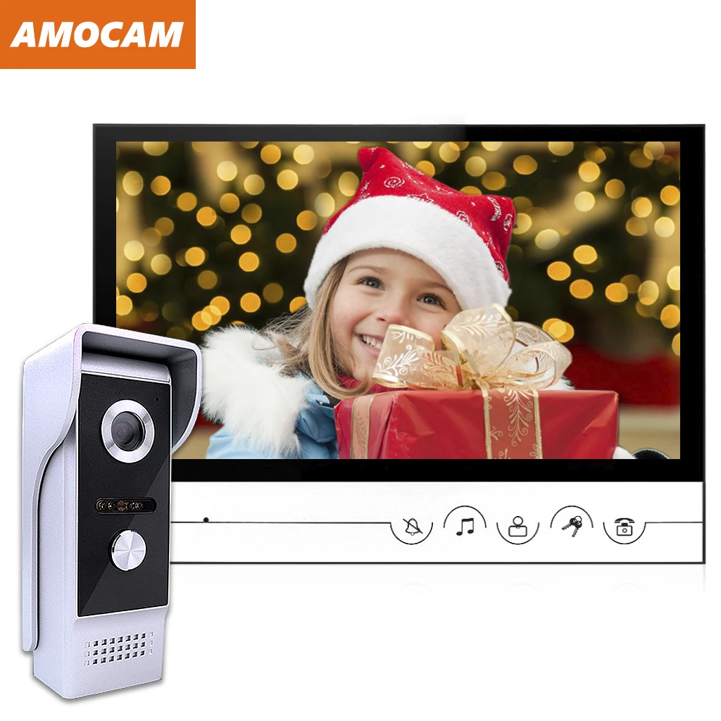 Видеодомофон проводной 9 дюймов с водонепроницаемой ИК камерой|Видеодомофон| |