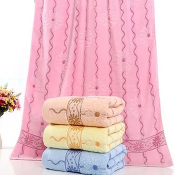 

Water Bath Towel Untwisted Yarn Beach Towel 70*140 Soft Bath Towel