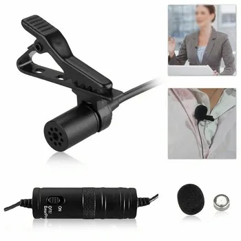 

Microphone With Clip Wired Multi-functional Portable Durable For Canon Nikon Professional DSLR Camera Phone