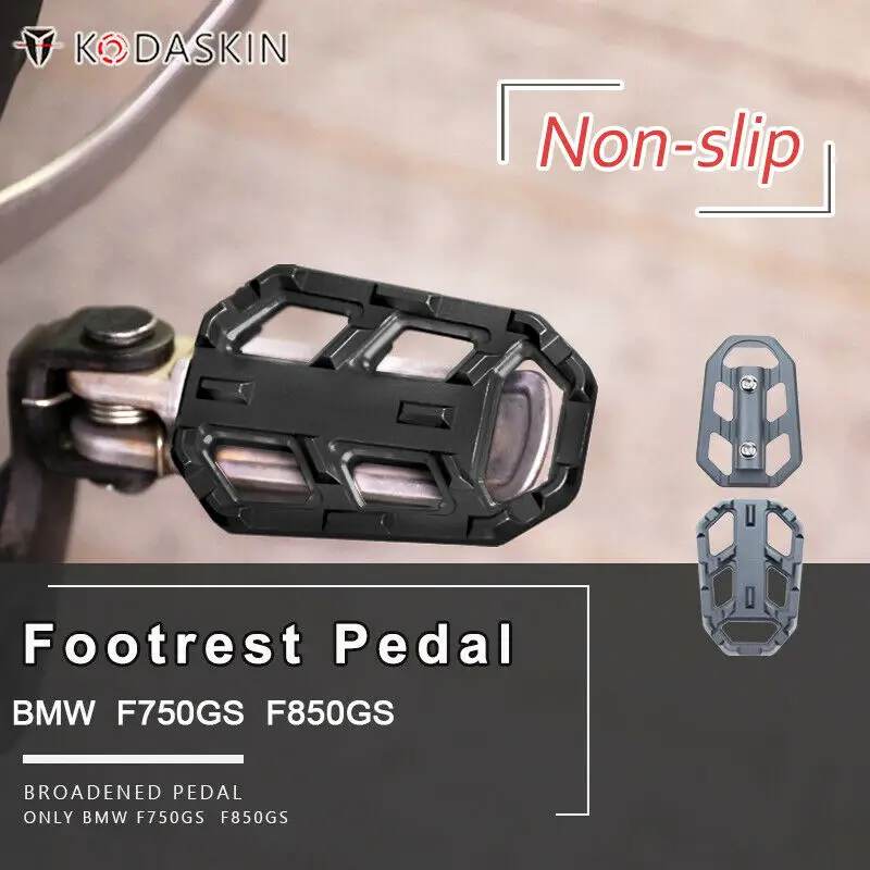

KODASKIN Motorcycle Foot Pegs Foot Pad Billet Wide Footpegs Footrest Foot Rest for BMWG310GS G310R F750GS F850GS