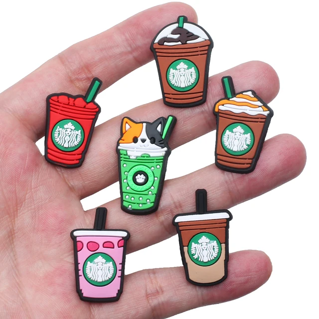 Single Sale 1pc PVC Coffee Beverage Shoe Charms: A Fun and Stylish Addition for Your Footwear