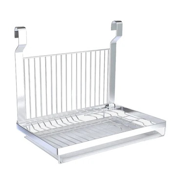 

Stainless Steel Kitchen Plate Drying Shelf Dish Drain Rack Organizer Without Hook Rail Kitchen Organizer Rack Dish Shelf Sink