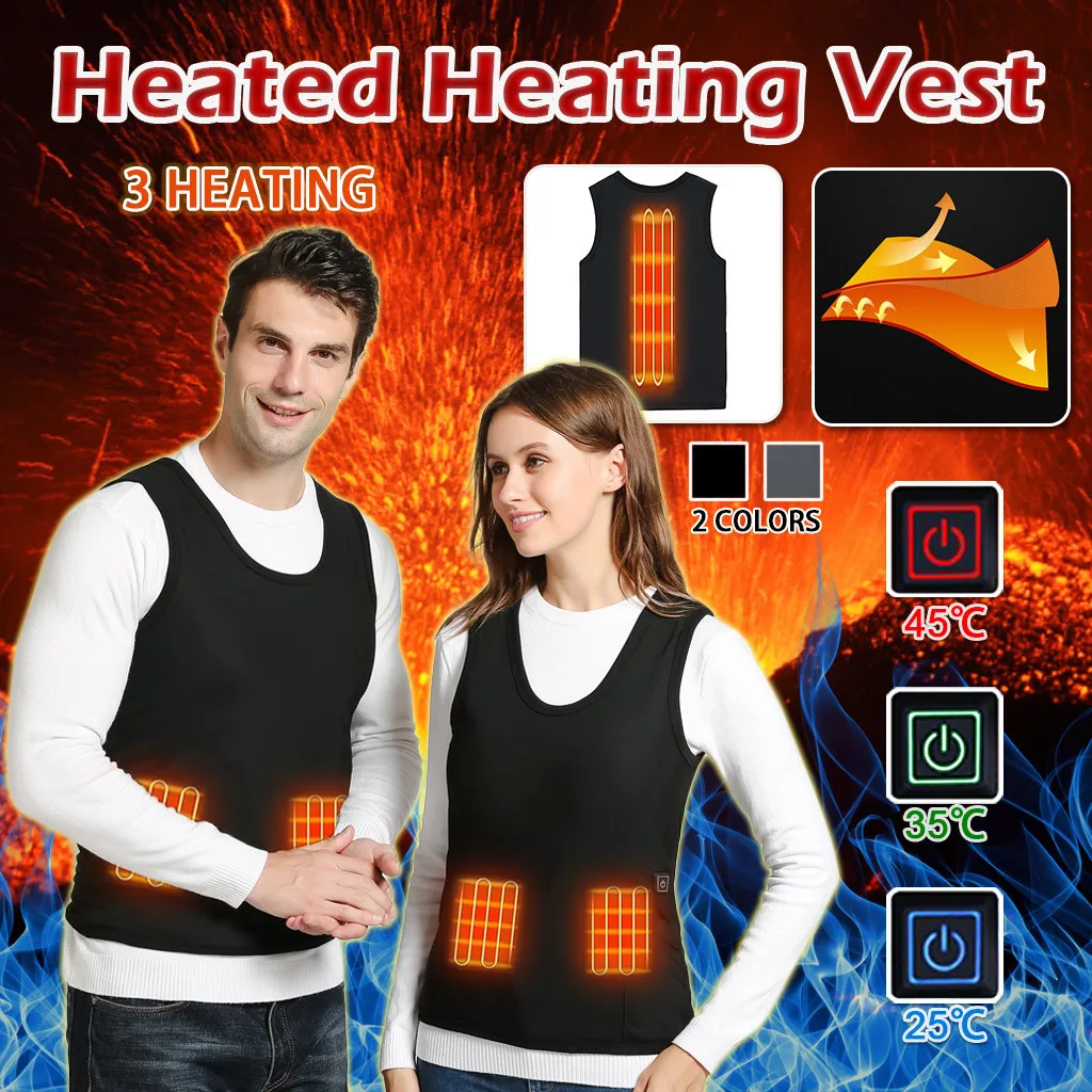 

Hermal Heated Clothing Outdoor Warm Clothing Heated For Riding Skiing Charging Via 3 Heating Coat Thermal Coat Heated Jacket USB
